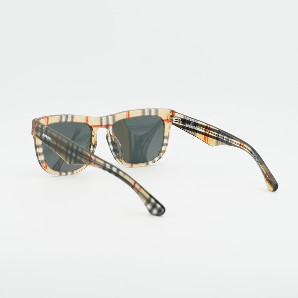Burberry BE4431U 412287 Sunglasses Vintage Check Square Frame, Grey Lenses - Picture 5 of 11